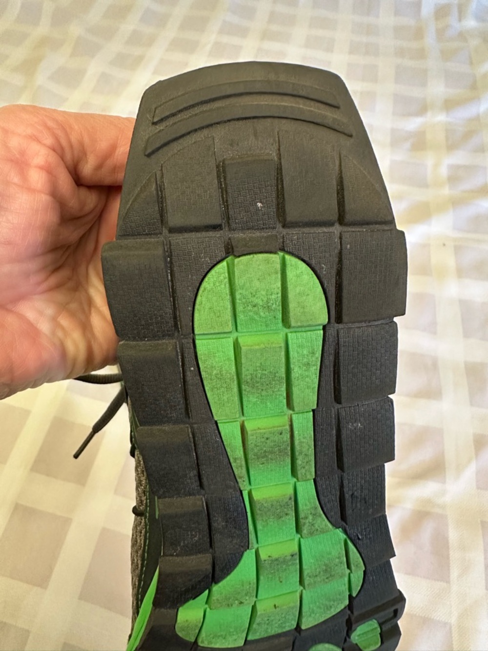 💚💎Altra Gray with Bright Green Trail Running Shoes Best for Sz. 9.5-10 Men’s💎💚 - Picture 9 of 12